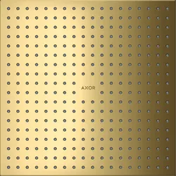 hansgrohe AXOR ShowerSolutions Kopfbrause 300/300 2-jet, Decke-Aufputz, 35321990, Farbe: Polished Gold Optic
