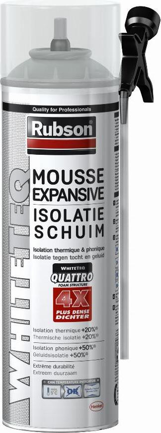 Rubson WhiteTEQ Polyurethaan kit voor binnen en buiten, Wit, 500 ml