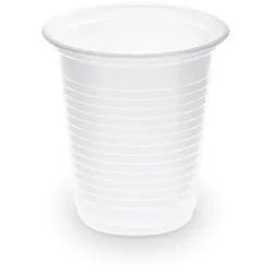 VEPATIM 400x Trinkbecher Schnapsbecher weiß 80 ml PP O 57 mm