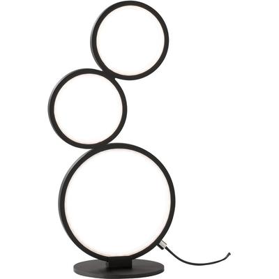 TRIO LEUCHTEN LED Tischleuchte "Rondo", schwarz, 3, H: 45cm, 1 Stk., Leuchten, Tischlampe m. Schnurschalter integrierter stufenloser Dimmer Höhe 45cm, LED Tischleuchte