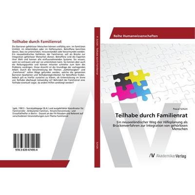 Teilhabe durch Familienrat, Taschenbuch von Pascal Schütt, AV Akademikerverlag, 978-3-639-47495-4