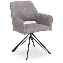 Polsterstuhl SANSIBAR HORUM (BHT 57x88x63 cm) - grau - BHT 57x88x63 cm