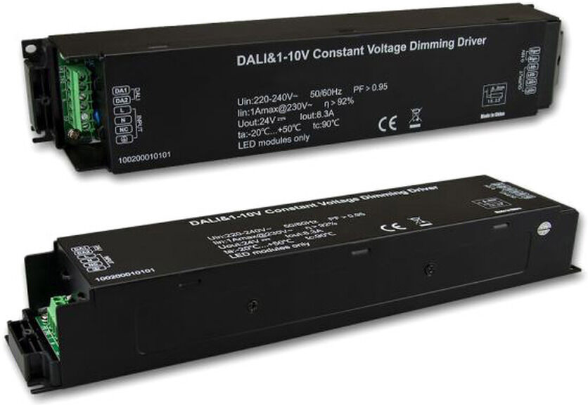 Isoled Led Pwm-Trafo 24v/dc, 0-200w, Ip20, 1-10v/push/dali Dimmbar
