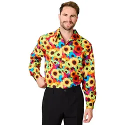 buttinette Hemd "Sonnenblume" für Herren, bunt