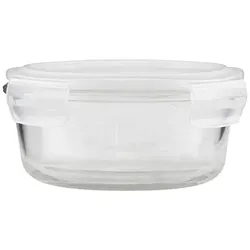 House Doctor Aufbewahrung mit Deckel Round, 7 x Ø16cm, transparent