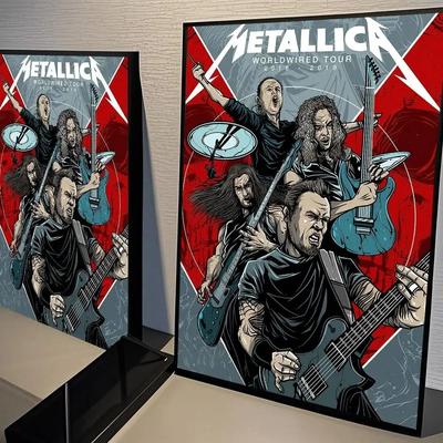 Uplifted Finds Metallica Classics Band Poster   Heavy Metal Music Icon Wall Sticker For Living Room & Bar 9 10 X 15 Cm No Frame