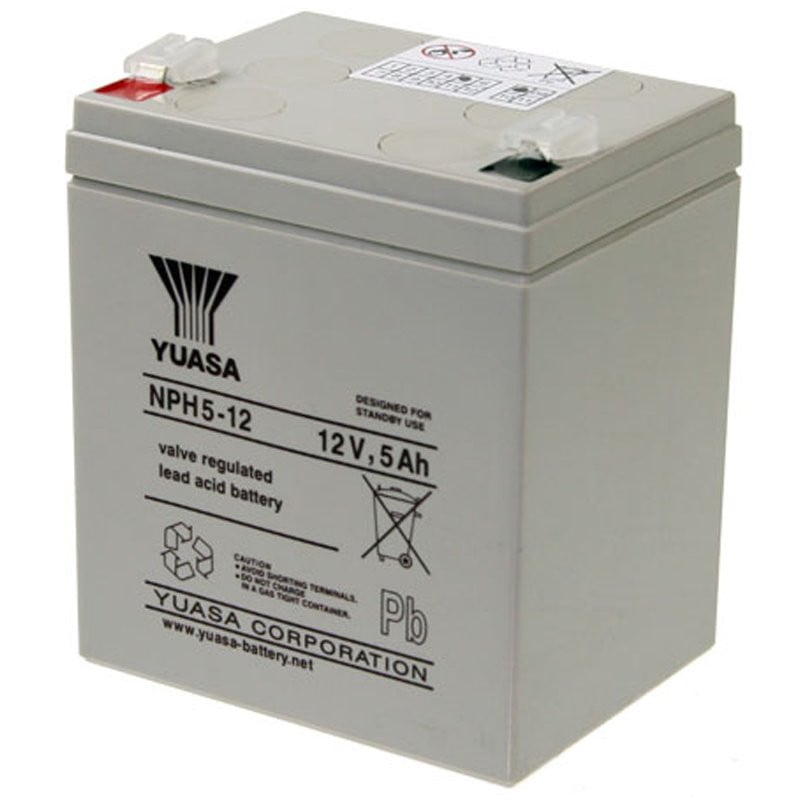 Yuasa NPH5-12 loodaccu, 12 Volt, 5 Ah