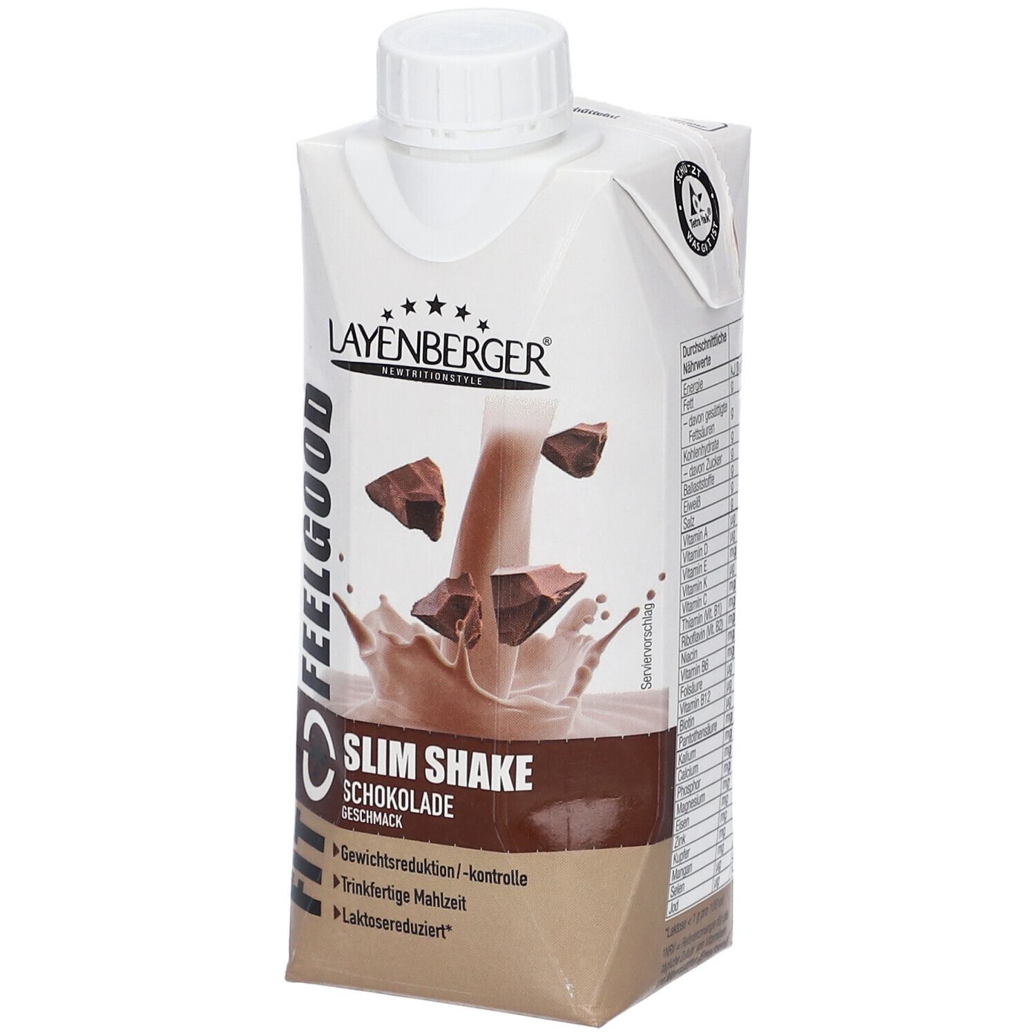 Layenberger Fit+Feelgood Slim Shake Schokolade 330 ml Getränk