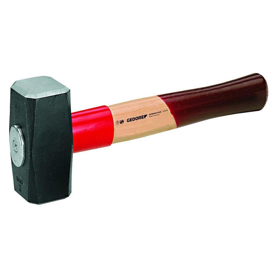 Gedore 620 E-1500 Fäustel ROTBAND-PLUS mit Eschenstiel, 1500 g (1500 g) (8887100)