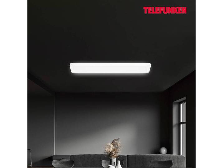 Telefunken LED Panel Poel, weiß / opal, für Flurbereich, Kunststoff, LED Panel