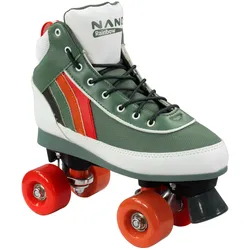 Nano-Pad, Damen, Rollschuhe, Quad (34), Rot, Weiss, Grau, Mehrfarbig