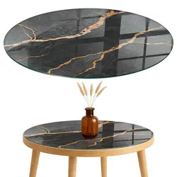 TISCHPLATTE fi60 cm Marmormuster mit Adern