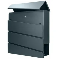 Orno, Briefkasten, BORNEO mailbox, galvanized steel with newspaper holder, anthracite