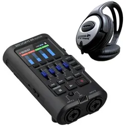 Zoom R4 MultiTrak Audio-Recorder mit Kopfhörer (Mehrspurrecorder), Audiorecorder, Schwarz