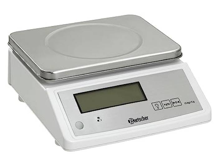 Bartscher A300117 - Elektronische Küchenwaage, Weiß