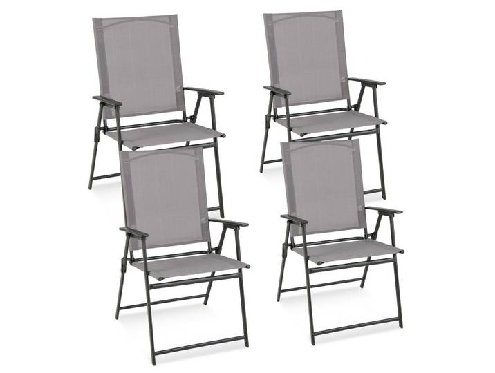 KLAPPSTÜHLE Grau(4-teilig)
