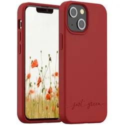 Just Green Bio Case (Apple iPhone 13 mini), Smartphone Hülle, Rot