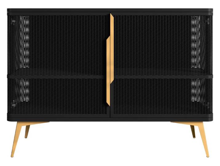 MIRJAN24 Kommode Modera 2 (mit zwei Drehtüren), 120x40x85 cm, Gedämpftem Schließsystem