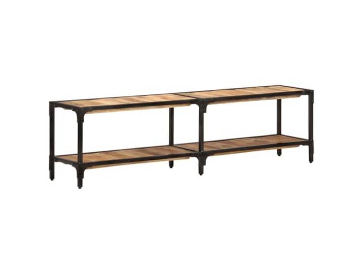 LKJephalotrope TV-Schrank Massivholz Mango Lowboard 150x30x41 cm Stilvoller Fernsehtisch aus Echtholz mit Eisengestell fuer Ihr Wohnzimmer oder Schlafzimmer im Vintage Design.