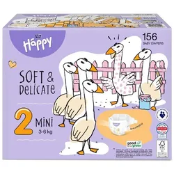 Bella bella baby Happy Windeln Gr.2 Mini 3-6kg HAPPY BOX 156 Stück