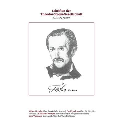 Schriften der Theodor-Storm-Gesellschaft 74/2025, Taschenbuch von , Boyens Buchverlag GmbH & Co. KG, 978-3-8042-1595-5
