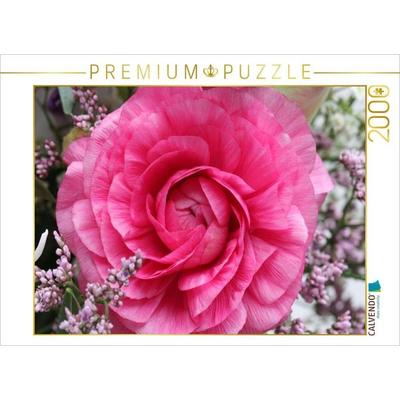 CALVENDO Puzzle Perfekte Ranunkelblüte | 2000 Teile Lege-Größe 90x67cm Foto-Puzzle für glückliche Stunden