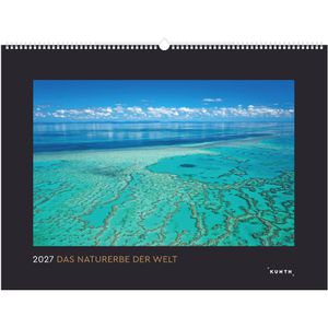 Kunth Bildkalender 761539, Das Naturerbe der Welt, Jahr 2027, Motiv: Landschaftsbilder, Spiralkalender 60 x 45cm