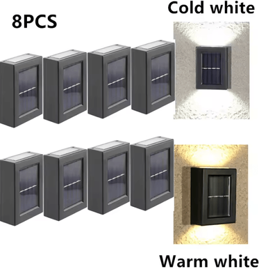 Inspire Curations IP65 Waterproof Solar LED Garden And Step Lights 08tyn 8pcs warm White