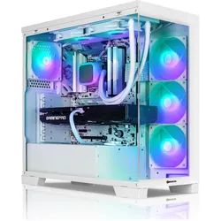 AURUMPC White Gaming PC AMD Ryzen 9 9950X3D + RTX5070Ti 16GB (1000 GB, 32 GB, AMD Ryzen 9 9950X3D), PC, Weiss