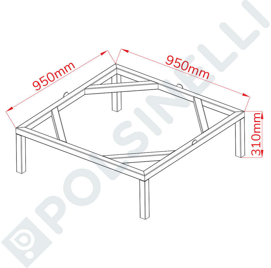 Polsinelli Support pour pot 500 L