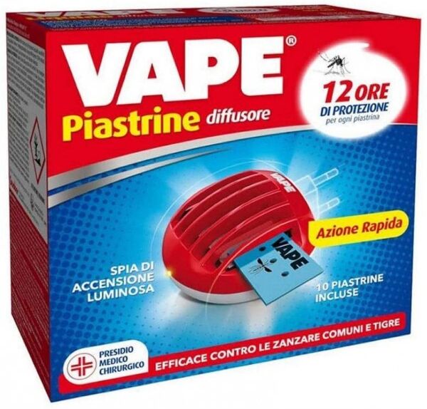 Antica Farmacia Orlandi Vape Elettroemanatore Piastrine Con Spina + 10 Piastrine Classic
