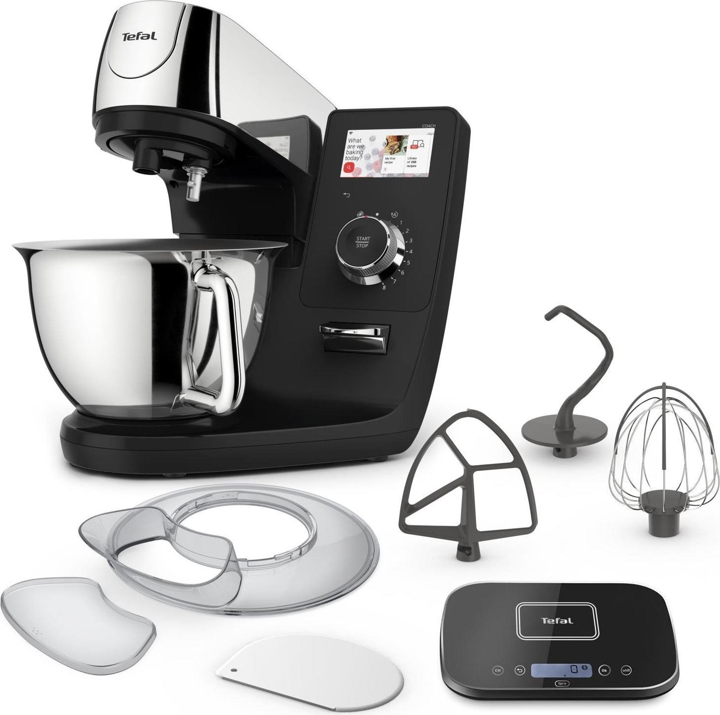 Tefal Küchenmaschine i-Coach Touch QB951839 1200W 5,5L Schüssel Touchscreen WLAN