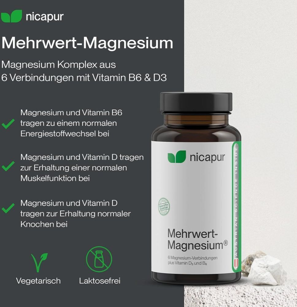 Nicapur Mehrwert-Magnesium Kapseln 60 St