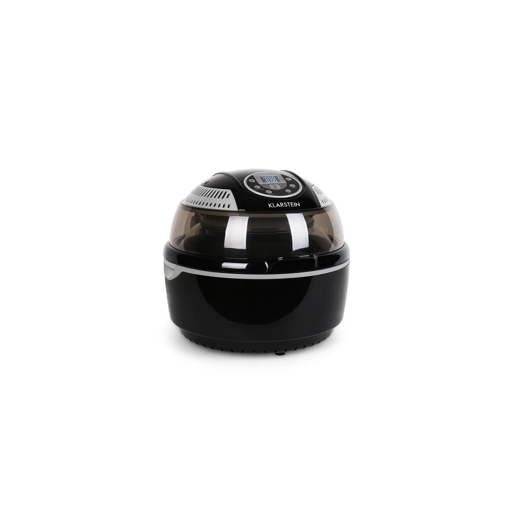 VitAir Heißluftfritteuse schwarz 1400W Grillen Backen 10 Liter Schwarz