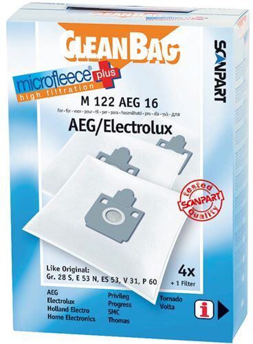 Scanpart Sacos de Aspirador  Cleanbag M122AEG16