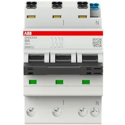 ABB SNX203-B6 Sicherungsautomat B-Char., 6KA, 3P+N, 6 A FlexLine Push-in Technologie 2CSS256301R0065 SNX203B6