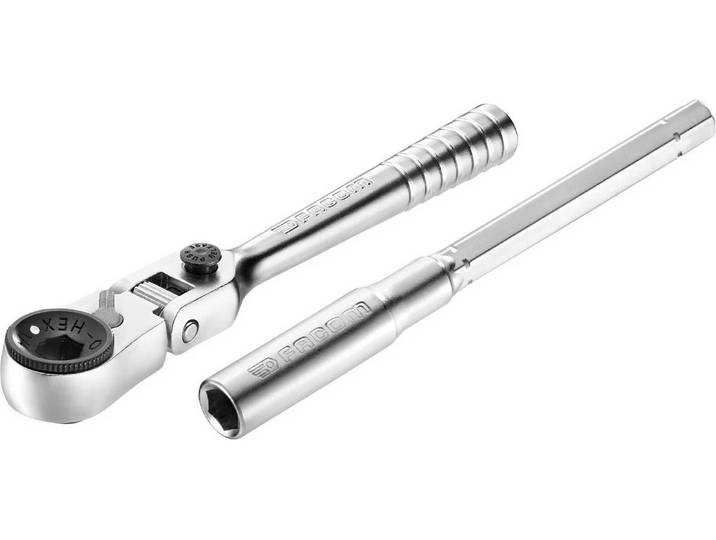 Facom Umschaltknarre 1/4Z kompakt\, 180G-Kopf