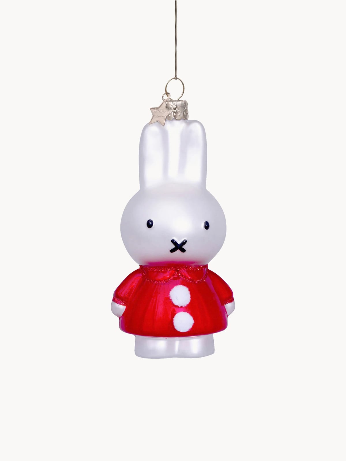 Mondgeblazen kerstornament Nijntje Miffy van Vondels