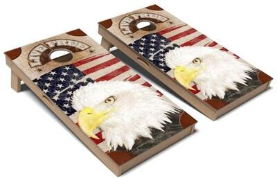 Skip's Garage Live Free Cornhole Board Set