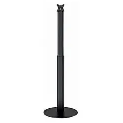 VESA Standfuß Halterung höhenverstellbar für Tablet, Display, Monitor 7,5cm/10cm, schwarz. Bodenmontage
