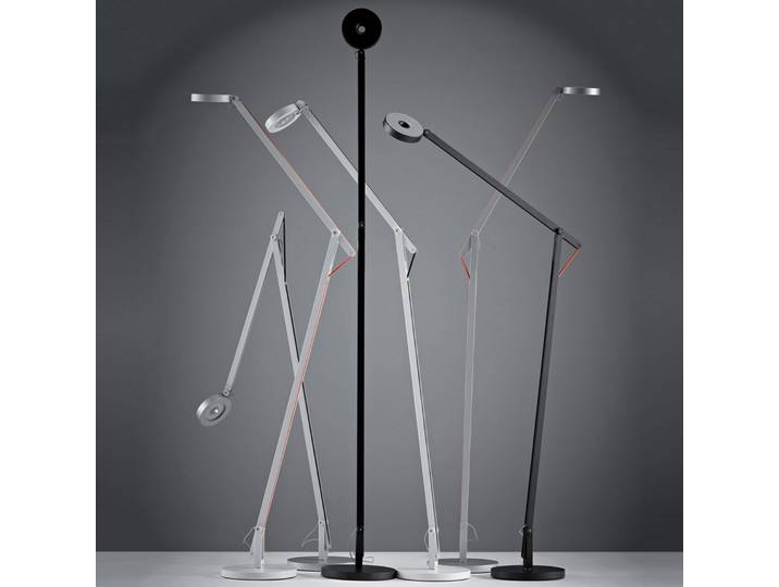 String F1 Stehleuchte DTW Matt White/Orange - Rotaliana String F1 DTW - Wohnzimmer - Design - Metall - Einflammig