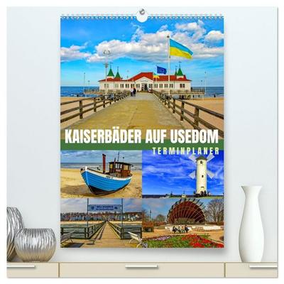 Kaiserbäder auf Usedom (hochwertiger Premium Wandkalender 2026 DIN A2 hoch), Kunstdruck in Hochglanz