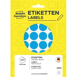 AVZ 3375 - Markierungspunkte, permanent, Ø 18 mm, 1056 Stück, blau