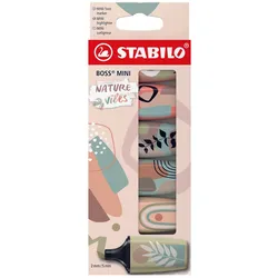 STABILO BOSS MINI Naturevibes Textmarker farbsortiert 2.0 - 5.0 mm Schreibfarbe: Mehrfarbig