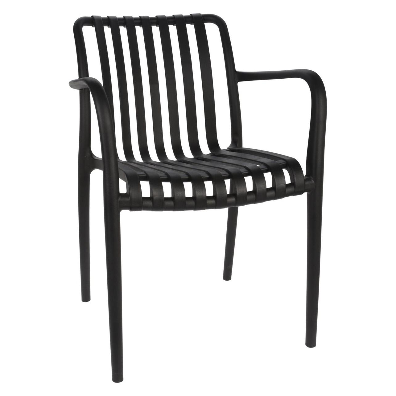Ambiance Technology Gartenstuhl Schwarz Kunststoff (X80000460)