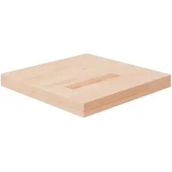 vidaXL Tischplatte Quadratisch 40x40x4 cm Eichenholz Unbehandelt