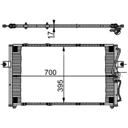 Kondensator Klimaanlage MAHLE AC 379 000S für Kia Carnival I