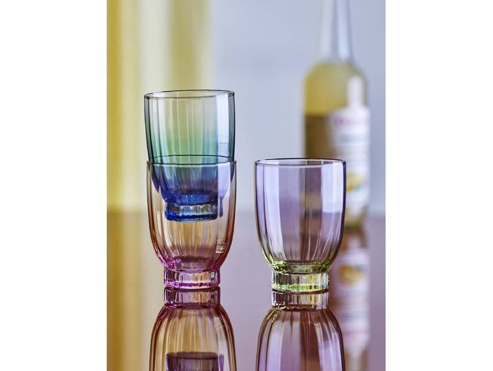 Trinkglas Nicoline 6er-Set Ø 8cm Multicolor