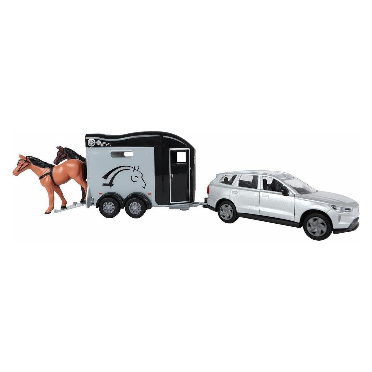 Kids Globe Farming Kids Globe Volvo EX90 mit Pferdeanhänger Cheval Liberté (520457)