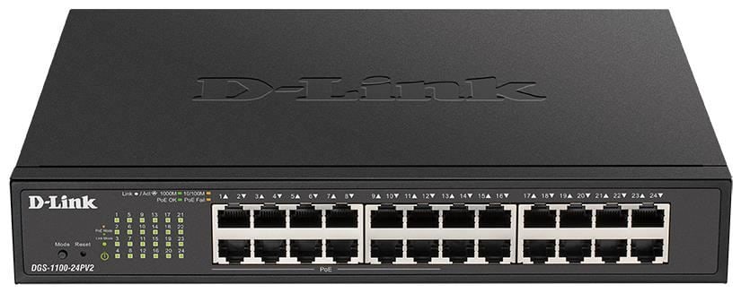 D-Link DGS-1100-26MPV2/E 24 Port 10/100/1000Mbps Gigabit Switch